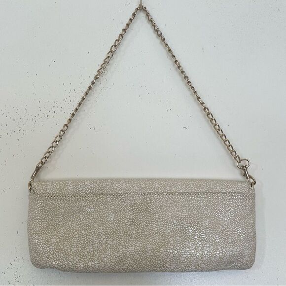 Elaine Turner Cream Clutch with Gold Accents - Picture 3 of 8